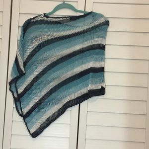 Bebe Multi-Blue Poncho